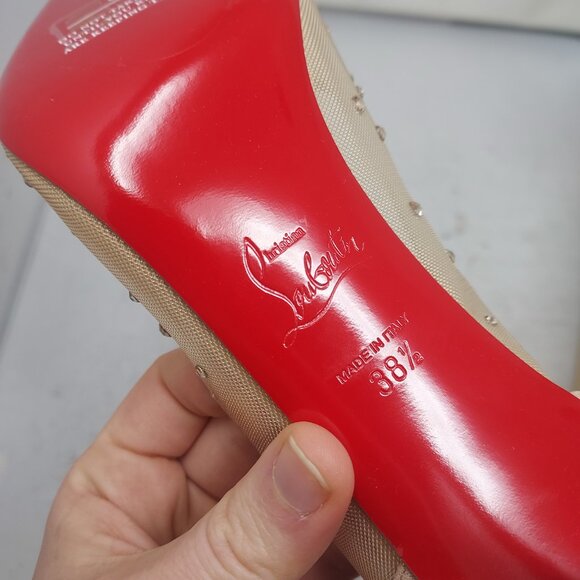 Christian Louboutin Follies Crystal Bridal Wedding Strass Pump - Picture 4 of 12